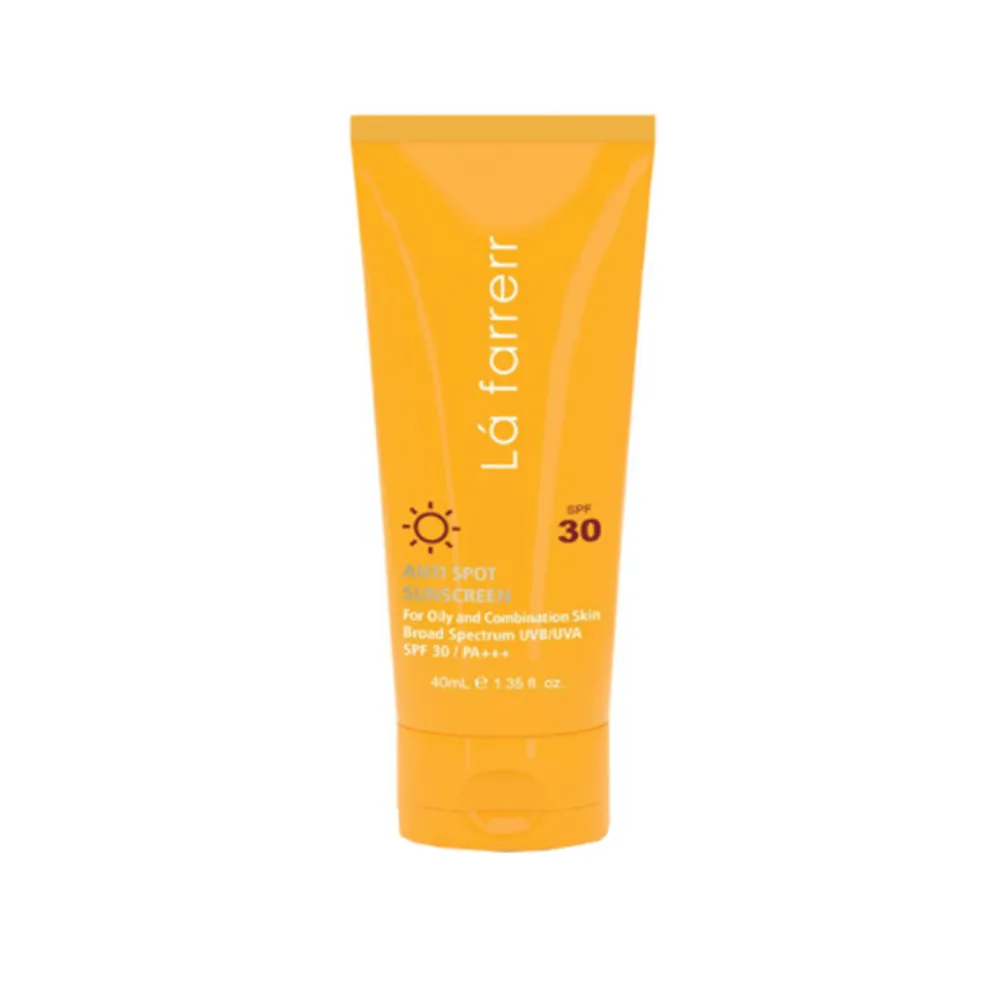 کرم ضد آفتاب و ضد لک پوست چرب Lafarrerr SPF 30